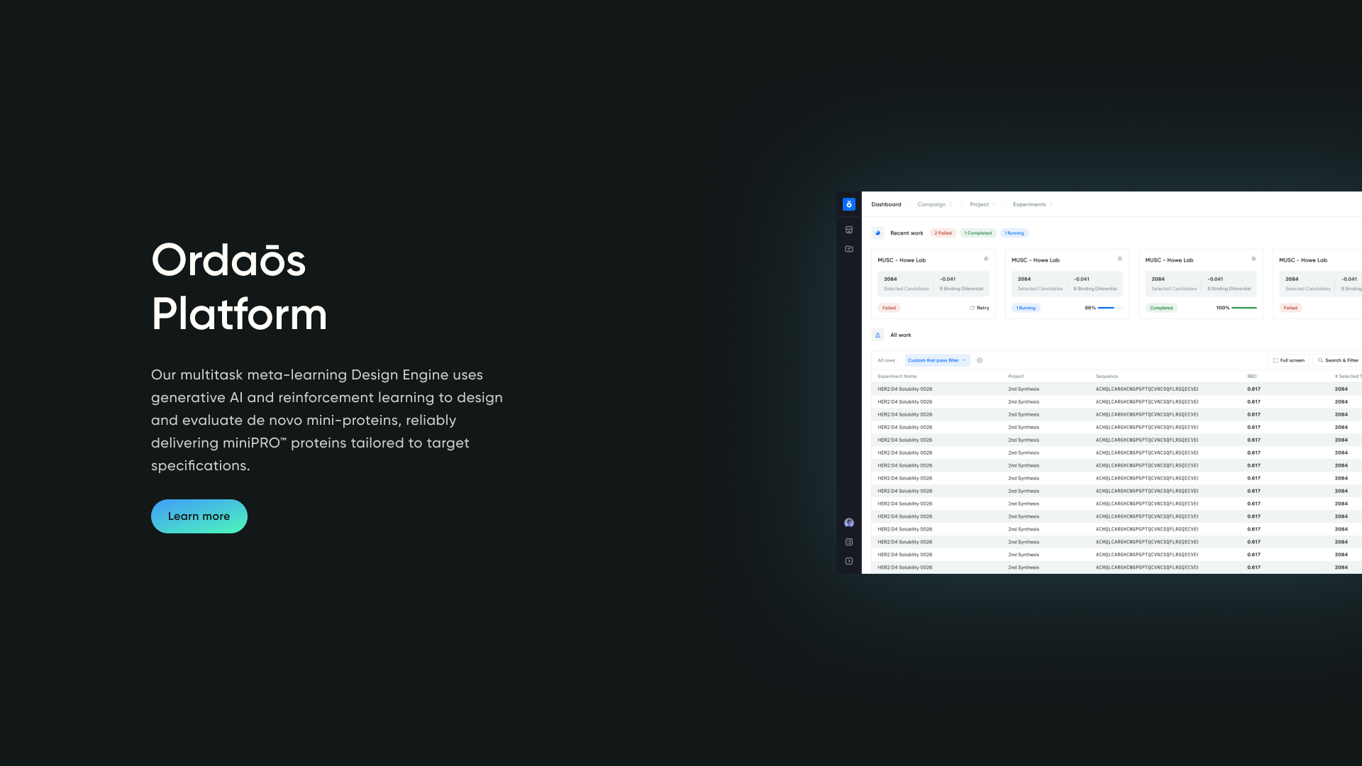 Pro bono marketing website redesign — scoped end-to-end but never implemented